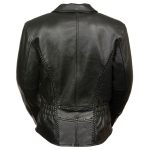 Milwaukee Leather SH7023 Women’s ‘Braided’ Black Leather Jacket with Studs - Image 2