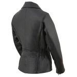 Milwaukee Leather LKL2711 Women’s Braided Black Leather Motorcycle Rider Jacket w/ Studded Back - Image 9