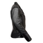 Milwaukee Leather LKL2711 Women’s Braided Black Leather Motorcycle Rider Jacket w/ Studded Back - Image 6