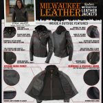 Milwaukee Leather LKL2739 Women’s Black Premium Leather Vented Motorcycle Biker Jacket w/ Hoodie - Image 2