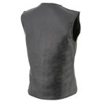 Milwaukee Leather LKL4701 Women’s Black Premium Leather Motorcycle Rider Vest w/ Classic 4-Snap Closure - Image 5