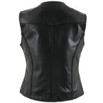 Milwaukee Leather Women’s Road Queen Black Braided Buffalo Leather Motorcycle Vest – LKL4713 - Image 15
