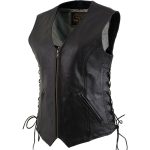 Milwaukee Leather Women’s Mistress Black Side Lace Leather Motorcycle Vest – LKL4714 - Image 11