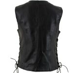 Milwaukee Leather Women’s Mistress Black Side Lace Leather Motorcycle Vest – LKL4714 - Image 14