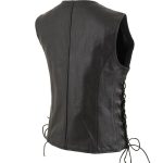 Milwaukee Leather Women’s Mistress Black Side Lace Leather Motorcycle Vest – LKL4714 - Image 12