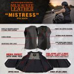 Milwaukee Leather Women’s Mistress Black Side Lace Leather Motorcycle Vest – LKL4714 - Image 4