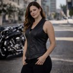 Milwaukee Leather Women’s Mistress Black Side Lace Leather Motorcycle Vest – LKL4714 - Image 7
