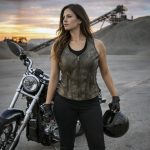 Milwaukee Leather Women’s Bella Distressed Brown Leather Motorcycle Vest with Side Laces – LKL4719 - Image 7