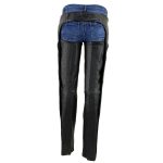 Milwaukee Leather LKL6700 Women’s Classic Black Leather Chaps with Hip Pocket - Image 2