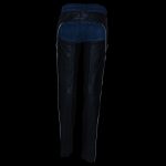 Milwaukee Leather LKL6700 Women’s Classic Black Leather Chaps with Hip Pocket - Image 5