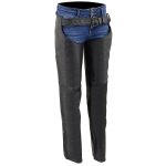 Milwaukee Leather LKL6700 Women’s Classic Black Leather Chaps with Hip Pocket
