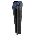 Milwaukee Leather LKL6700 Women’s Classic Black Leather Chaps with Hip Pocket - Image 6