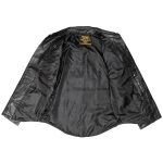 Milwaukee Leather LKM1601 Men’s Black Lightweight Snap Front Casual Biker Leather Shirt - Image 4