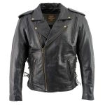 Milwaukee Leather LKM17004 Men’s Classic Premium Black Vented Motorcycle Leather Biker Riders Jacket - Image 7