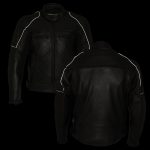 Milwaukee Leather LKM17013 Men’s Premium Black Advanced Leather Motorcycle Jacket w/ CE Armor Protection - Image 4