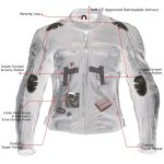 Milwaukee Leather LKM17013 Men’s Premium Black Advanced Leather Motorcycle Jacket w/ CE Armor Protection - Image 2