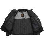 Milwaukee Leather LKM17015 Men’s Premium Black Leather Vented Racer Style Motorcycle Bker Jacket w/ CE Armor - Image 4