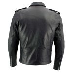 Milwaukee Leather Men’s Classic Armored Black Leather Motorcycle Jacket w/ CE Armor – LKM17020 - Image 12