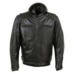 Milwaukee Leather Men’s Alibi Black Leather Motorcycle Jacket w/ CE Armor, Removable Hoodie – LKM17021 - Image 7