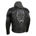 Milwaukee Leather Men’s Alibi Black Leather Motorcycle Jacket w/ CE Armor, Removable Hoodie – LKM17021 - Image 10