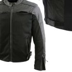 Milwaukee Leather Men’s Chaos Black Leather Motorcycle Jacket w/ CE Armor, Reflective Panels, Vents – LKM17022 - Image 9