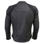 Milwaukee Leather Men’s Endo Black Leather Motorcycle Jacket w/ CE Armor, Reflective Panels, Vents – LKM17023 - Image 2