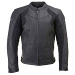 Milwaukee Leather Men’s Endo Black Leather Motorcycle Jacket w/ CE Armor, Reflective Panels, Vents – LKM17023 - Image 13
