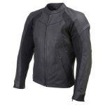 Milwaukee Leather Men’s Endo Black Leather Motorcycle Jacket w/ CE Armor, Reflective Panels, Vents – LKM17023 - Image 14