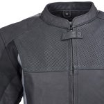 Milwaukee Leather Men’s Stryde Black and Grey Matte Finish Racer Leather Motorcycle Jacket – LKM17024 - Image 6