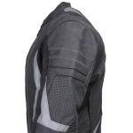 Milwaukee Leather Men’s Stryde Black and Grey Matte Finish Racer Leather Motorcycle Jacket – LKM17024 - Image 17