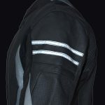 Milwaukee Leather Men’s Stryde Black and Grey Matte Finish Racer Leather Motorcycle Jacket – LKM17024 - Image 7