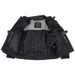 Milwaukee Leather Men’s Stryde Black and Grey Matte Finish Racer Leather Motorcycle Jacket – LKM17024 - Image 8