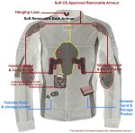 Milwaukee Leather Men’s Stryde Black and Grey Matte Finish Racer Leather Motorcycle Jacket – LKM17024 - Image 4
