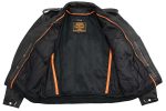 Milwaukee Leather Men’s Premium Black Leather Motorcycle Jacket – Vintage Police Style w/ Side Lace – LKM1711 - Image 6