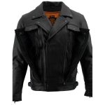 Milwaukee Leather LKM1760 Men’s Black Leather Motorcycle Riders Jacket w/ Multi-Utility Pockets - Image 6