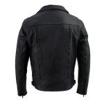 Milwaukee Leather LKM1760 Men’s Black Leather Motorcycle Riders Jacket w/ Multi-Utility Pockets - Image 4