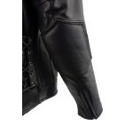 Milwaukee Leather LKM1765 Men’s Black Leather Racer Style Side Laced Motorcycle Jacket w/ Ventilation System - Image 9