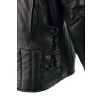 Milwaukee Leather LKM1765 Men’s Black Leather Racer Style Side Laced Motorcycle Jacket w/ Ventilation System - Image 10