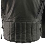 Milwaukee Leather LKM1765 Men’s Black Leather Racer Style Side Laced Motorcycle Jacket w/ Ventilation System - Image 12