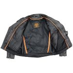 Milwaukee Leather LKM1770 Men’s Black Premium Thick Leather Motorcycle Jacket Brando Style Biker Jacket - Image 8