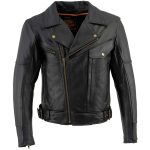 Milwaukee Leather LKM1770 Men’s Black Premium Thick Leather Motorcycle Jacket Brando Style Biker Jacket - Image 12