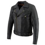 Milwaukee Leather LKM1770 Men’s Black Premium Thick Leather Motorcycle Jacket Brando Style Biker Jacket - Image 14