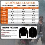 Milwaukee Leather LKM1770 Men’s Black Premium Thick Leather Motorcycle Jacket Brando Style Biker Jacket - Image 3