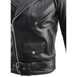 Milwaukee Leather Men’s The Legend Classic Brando Black Premium Leather Motorcycle Jacket – LKM1781 - Image 7