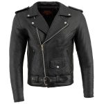 Milwaukee Leather Men’s The Legend Classic Brando Black Premium Leather Motorcycle Jacket – LKM1781 - Image 9