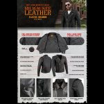 Milwaukee Leather Men’s The Legend Classic Brando Black Premium Leather Motorcycle Jacket – LKM1781 - Image 2