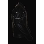 Milwaukee Leather SH1785 Men’s Black Leather Scooter Style Motorcycle Jacket w/ Side Stretch and Reflective Piping - Image 6