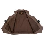 Milwaukee Leather LKM3702 Men’s Leather V-Neck Western Style Motorcycle Rider Vest w/Classic Buffalo Snaps Closure - Image 4