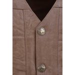 Milwaukee Leather LKM3702 Men’s Leather V-Neck Western Style Motorcycle Rider Vest w/Classic Buffalo Snaps Closure - Image 5