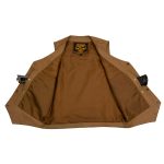 Milwaukee Leather LKM3702 Men’s Saddle Leather Classic V-Neck Western Style Motorcycle Rider Vest w/ Buffalo Snaps - Image 4